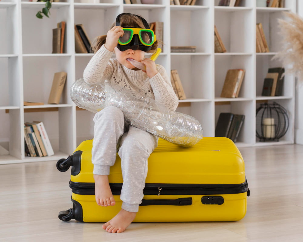 10 Dicas de Como Planejar uma Viagem pelo Brasil com Crianças 3 crianca malas