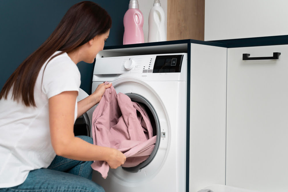 Itens Essenciais para uma Casa Moderna 2 woman taking clothes from washing machine