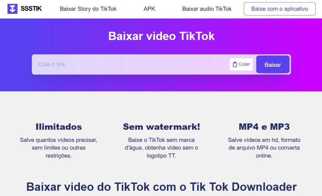 Como Baixar Vídeo do TikTok Sem Marca D'água 2026 2 baixar tiktok
